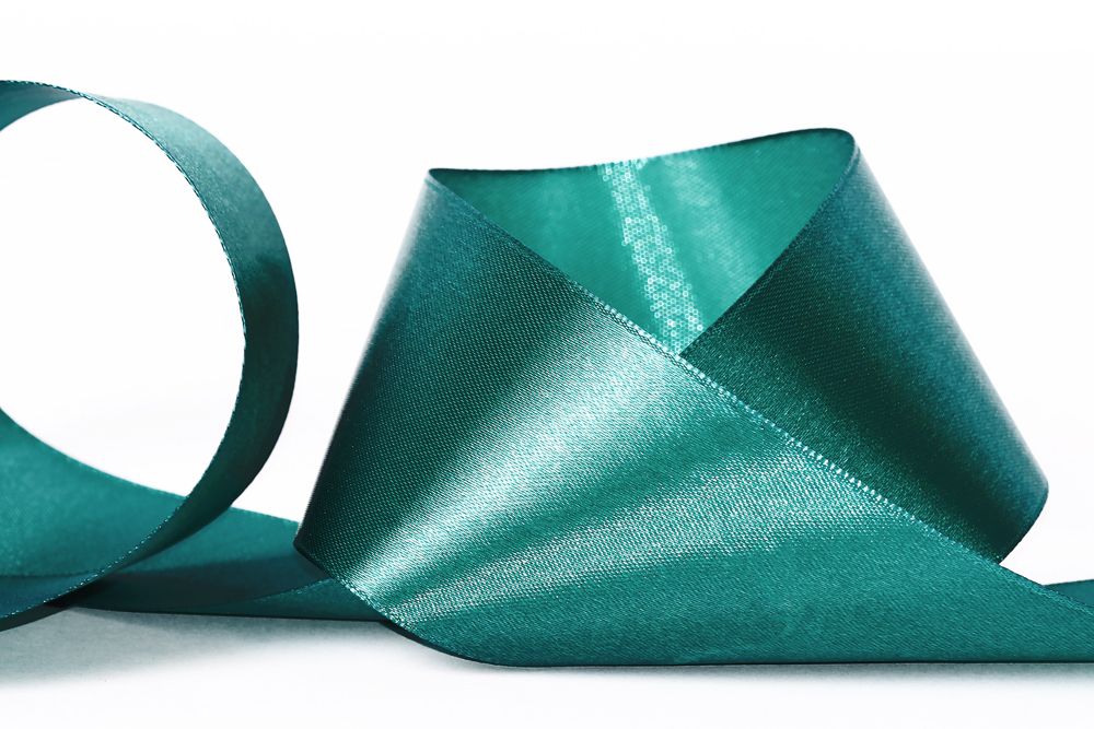 Лента атласная 1-сторонняя 50.0 мм / 33±2 метра, 084 серо-зеленый, Gamma