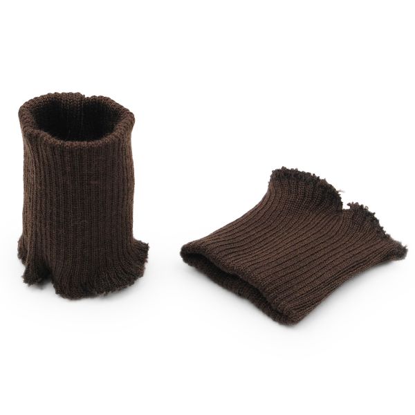 Подвяз (довяз) трикотажный с манжетами (комплект): подвяз 10.0х42 см, 2 манжета 8.5х10.0 см, плотные, 729 коричневый