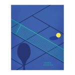 Тетрадь Спорт A5 48 л. на скобе 60 г/м², 10 шт, клетка, SVT 481521 03 теннис синий, Светоч