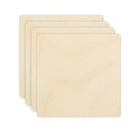 Заготовка из фанеры Подставка под горячее, 8х8х0.3 см, 4 шт, Квадратные, Mr.Carving БА-17