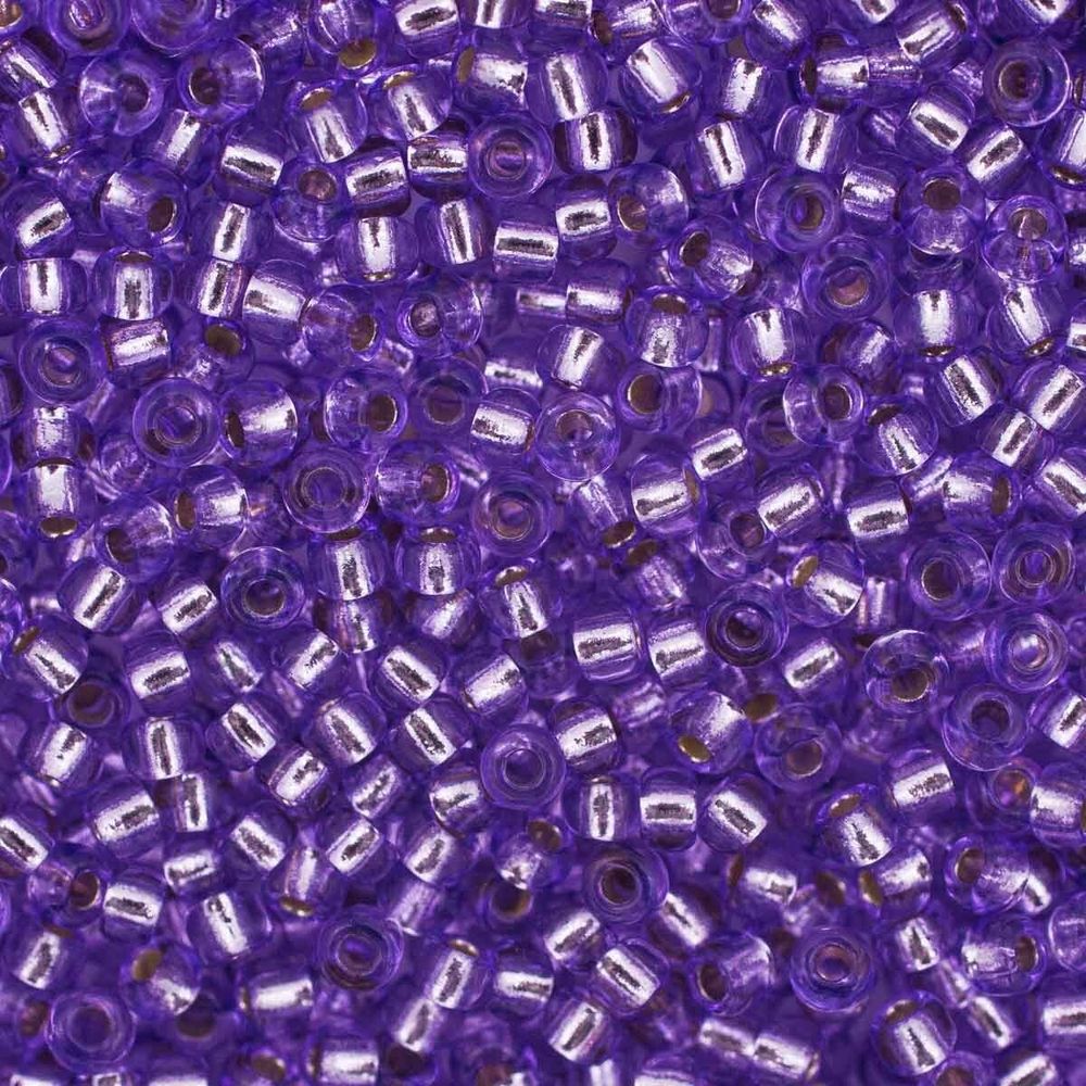 Бисер Preciosa прозрачный solgel, серебряный центр 10/0 (2.3 мм), 100 г (5х20 г), цв. 78123