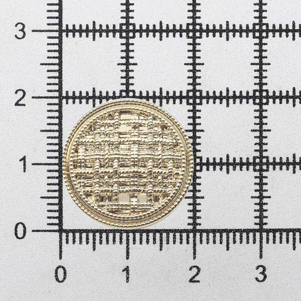 Пуговицы на ножке 32L=20 мм, металл, Gold (золотой), 10 шт, MP06