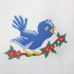 Набор для вышивания нитками Hobby&Pro Kids, Соловушка 19х19см