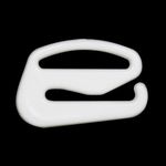 Крючки для бюстгальтера пластик 11.0 мм, 100 шт, белый