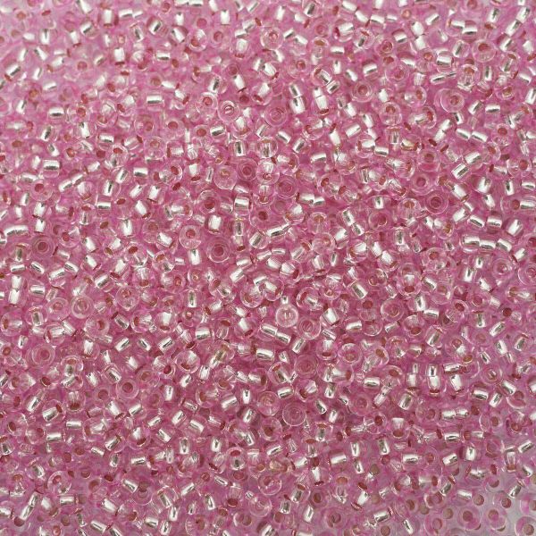 Бисер Preciosa прозрачный с серебр.центром 10/0 (2.3 мм), круг.отв., 50г, (78292)