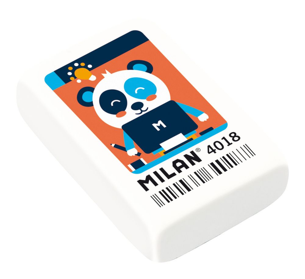 Ластик с рисунком 4018 5.2х3.5х1.3 см, 18 шт, CMM4018 Звери, Milan