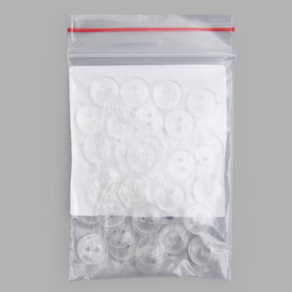 Пуговицы 2 прокола 18L, 11 мм, (Clear (прозрачный)), NE74, 144 шт