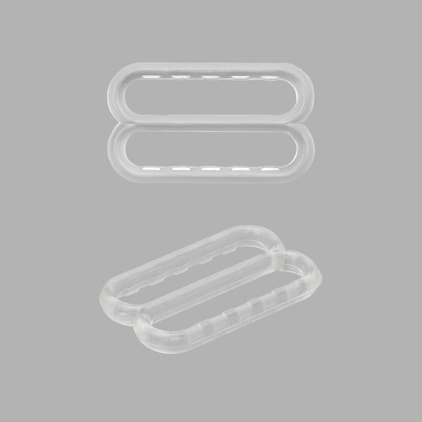 Рамки-регуляторы для бюстгальтера пластик 20.0 мм, 50 шт, прозрачный