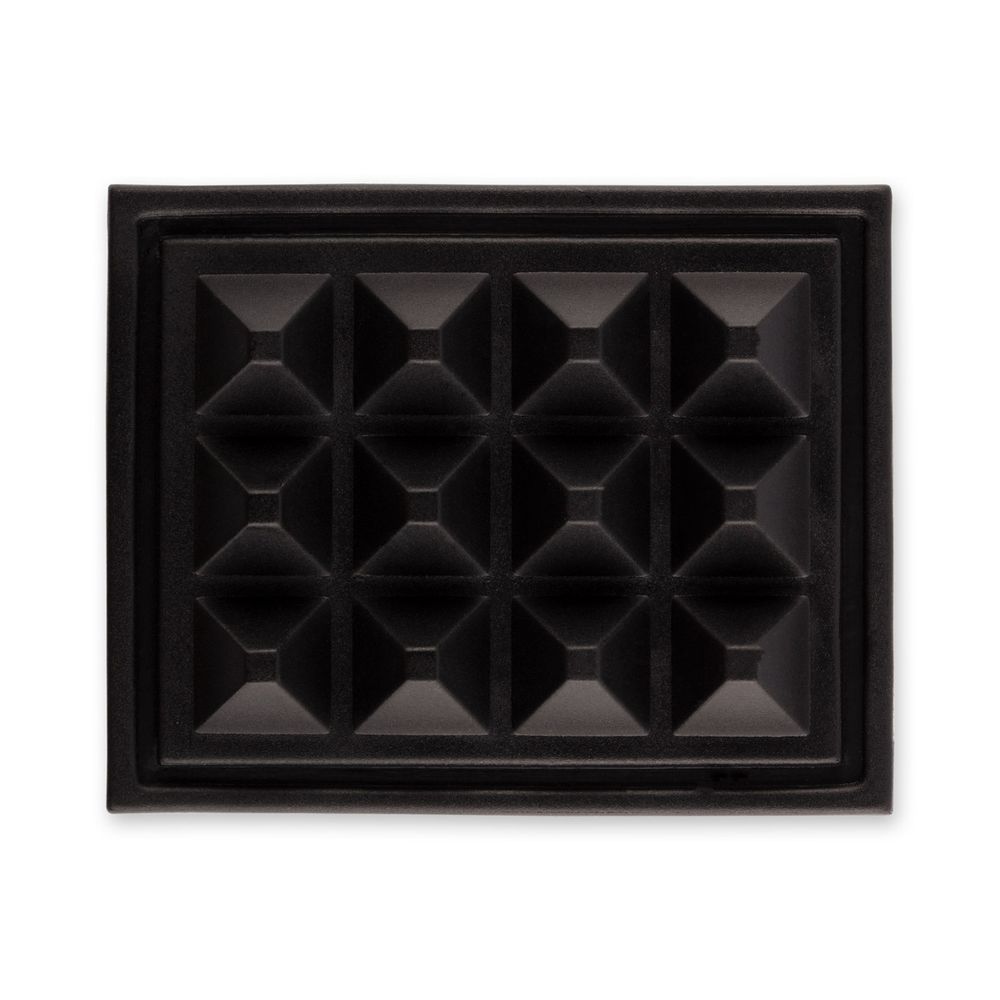 Нога площадная на дно сумки пластик Gamma FB340 (42 мм) 52х42х7 мм, 100 шт, черный