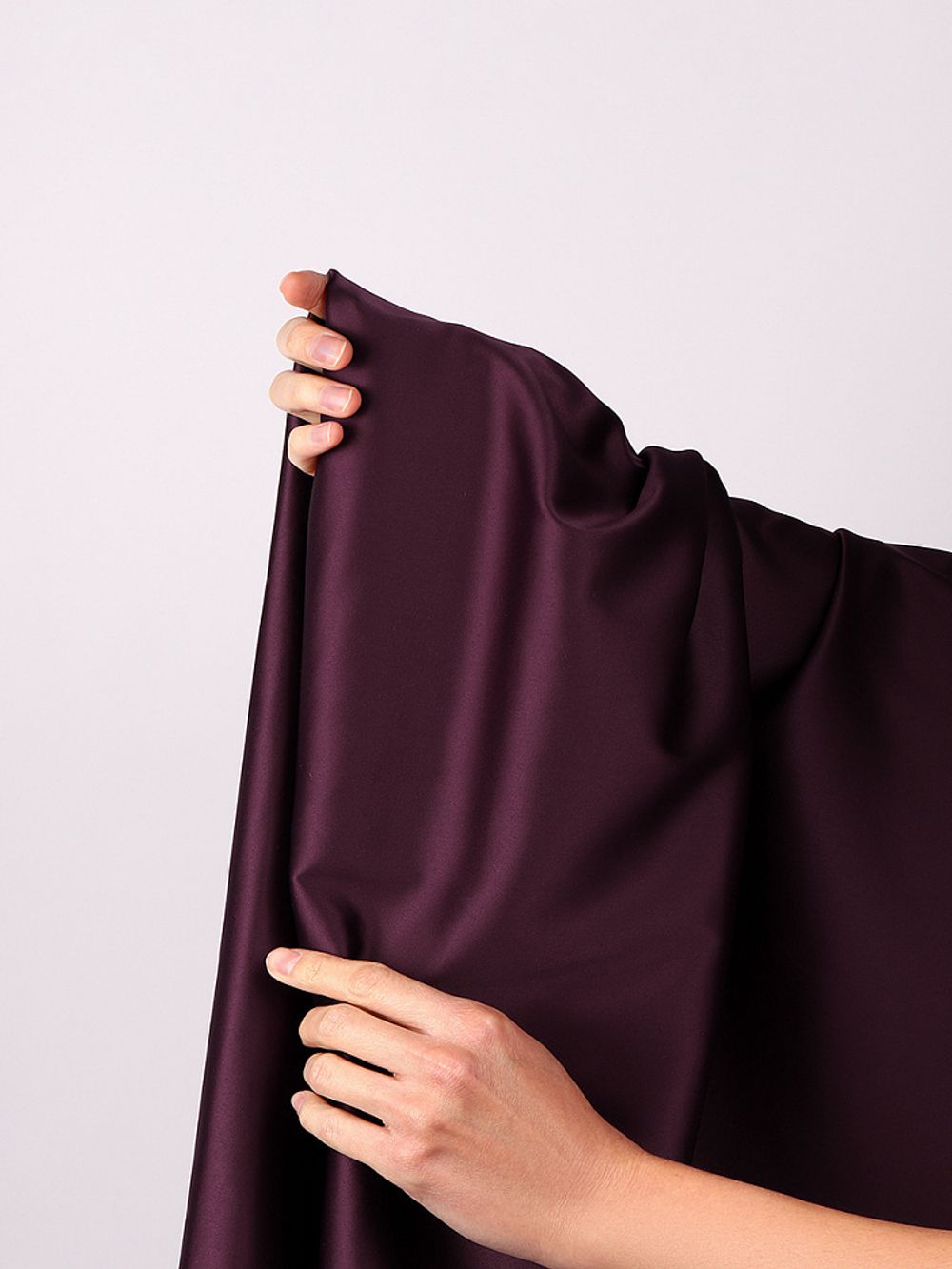 Атлас стрейч для нижнего белья 107 г/м², 125 см / 1 метр, 0180 цв.117 бордо