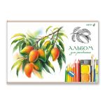 Альбом для рисования 100 г/м², A4 29.5х20.2 см, 40 л. на скобе 5 шт, 01714 МИКС Цветные зарисовки, Светоч А258