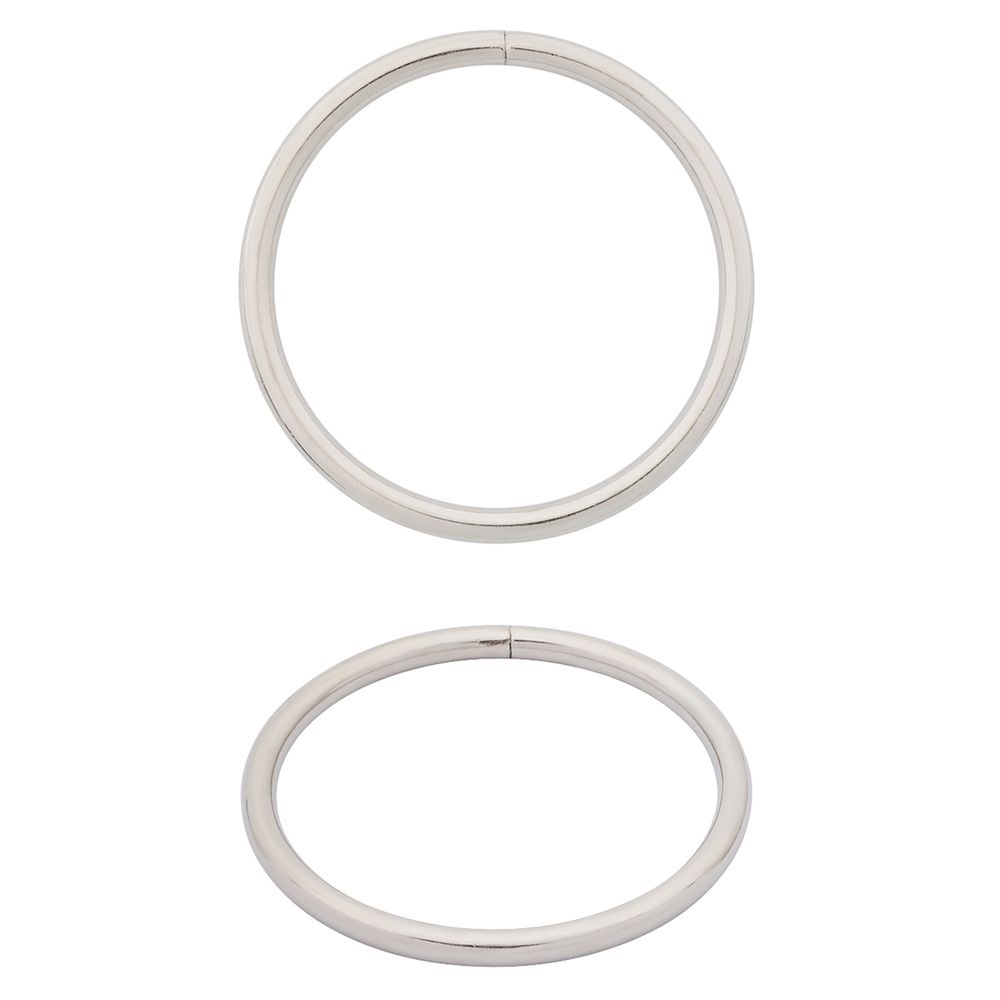 Кольцо разъемное металл in ⌀60 мм (70 мм внешн.), никель, 50 шт