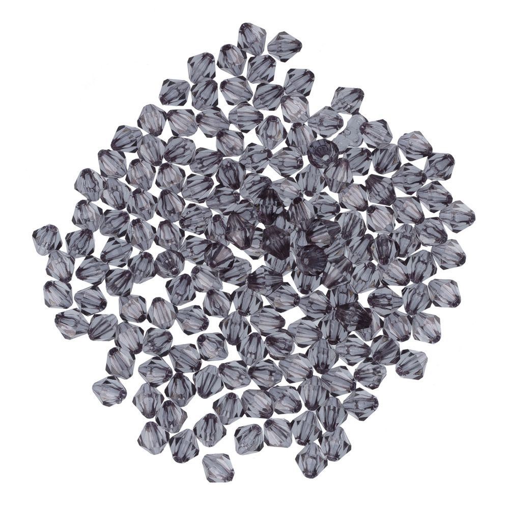 Бусины акрил 7х8 мм, 25 г (155±5 шт), 197 серый, Zlatka ARO