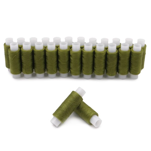 Нитки особо тонкие 50/2, 25 кат. по 200 метров, 443 золотисто-оливковый