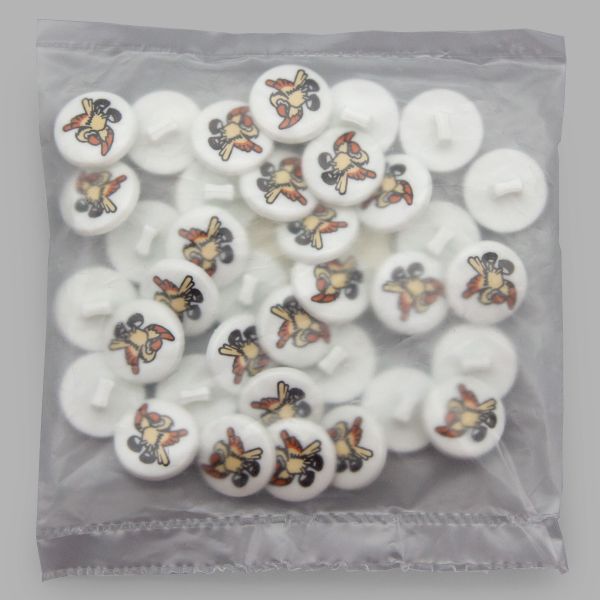 Пуговицы детские Птичка (QN113-W1) (желтый), 36 шт, Magic Buttons