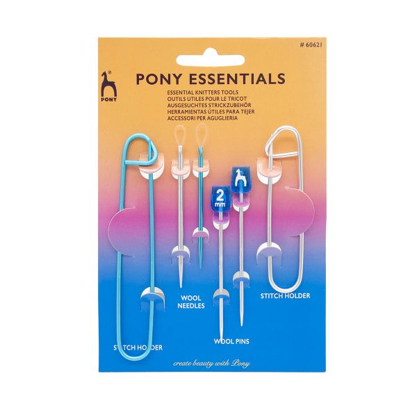 Набор, 2 булавки петлесъемные, 2 иглы для шерсти, 2 булавки для шерсти, Pony