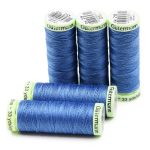 Нитки отделочные Gutermann Top Stitch, 30м, 213 голубой джинс, 5 катушек