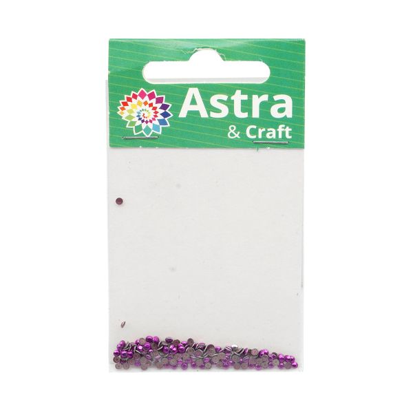 Стразы термоклеевые, 2 мм, ss6, 150 шт/упак (105 сиреневый)