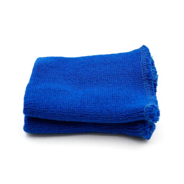 Манжеты трикотажные 8.0х9.5 см, 1 пара, средней плотности 14 кл, 1х1, В-15 василек, синий