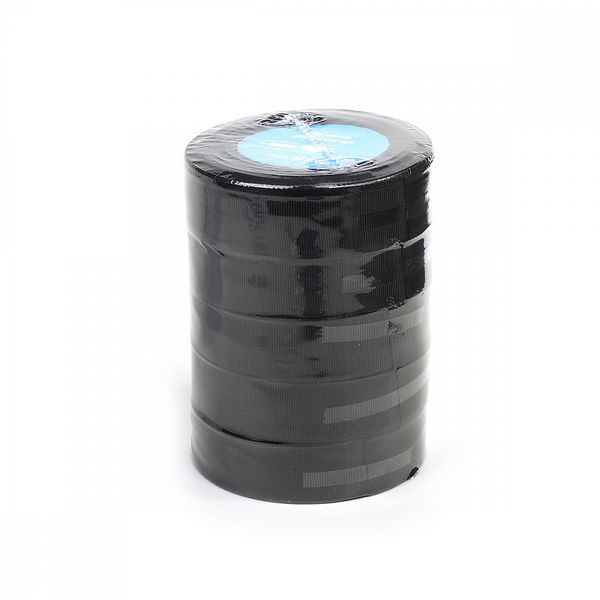 Лента репсовая (в рубчик) 25.0 мм, цв.030 черный набор For Hobby 5 шт по 22.86м (±1м)