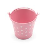 Ведро в горошек 6х5,3см (розовый), AR004-1