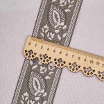 Лента (тесьма-бордюр) жаккардовая 60.0 мм / 25±1 метров, 5 бежевый, 3AR2679