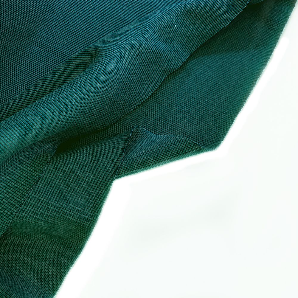 Кашкорсе трикотажное полотно 400 г/м², 60+60 см, тем.петроль, 60м /TOS/