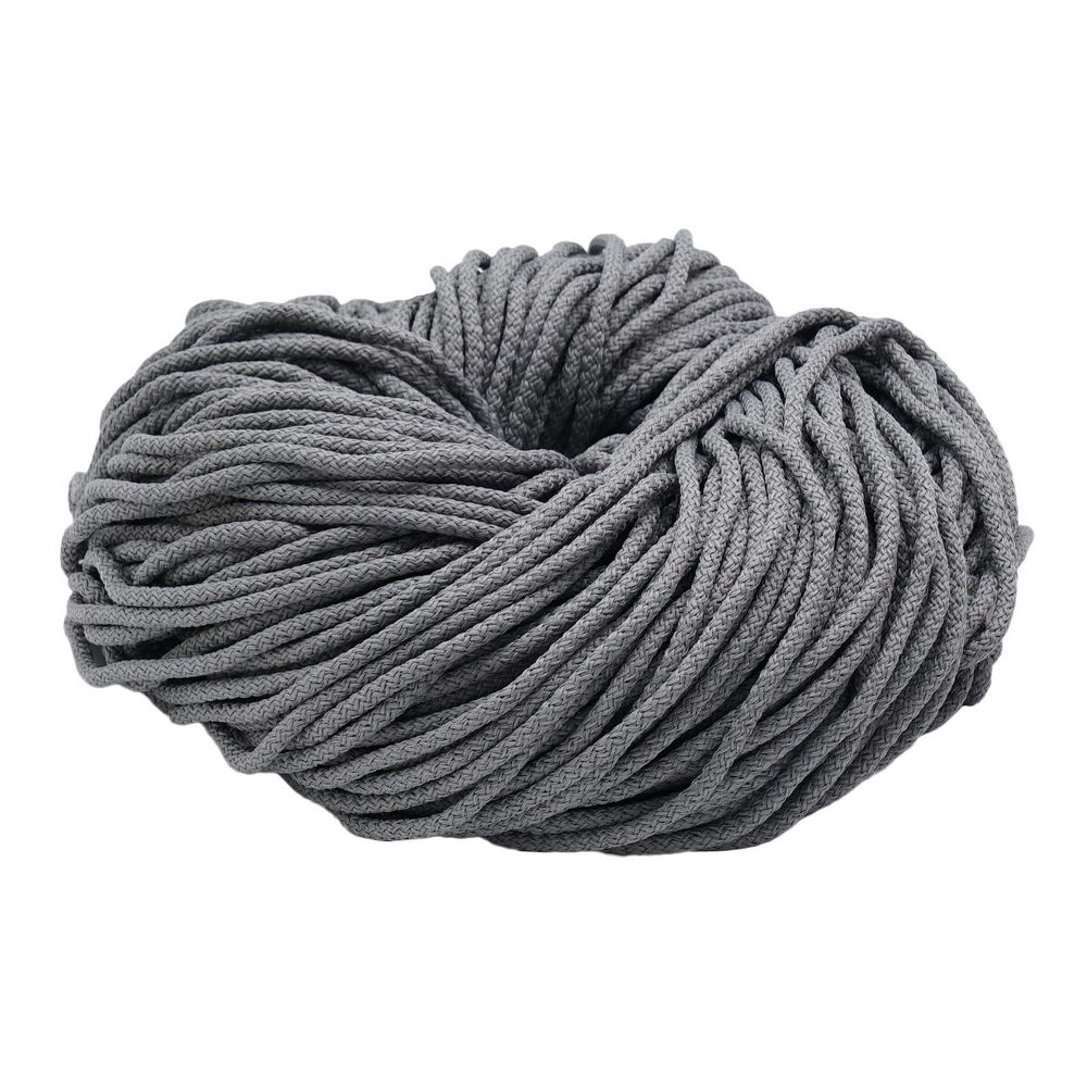 Шнур плетеный ⌀4.0-5.0 мм / 100 метров, 012 серый