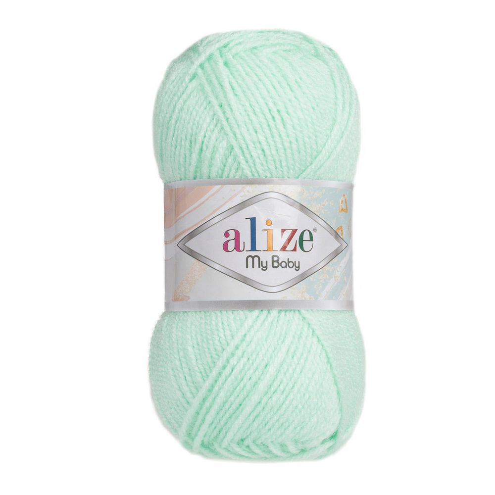 Пряжа Alize (Ализе) My Baby / уп.5 мот. по 50 г, 150м, 019 водяная зелень A