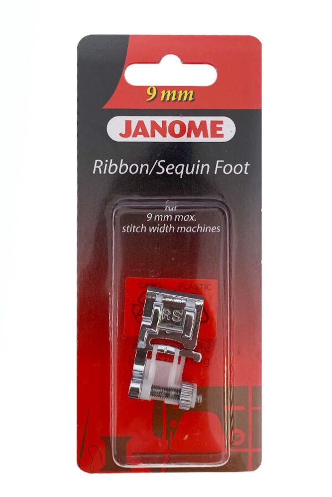 Лапка для швейной машины для пришивания резинки, 9 мм (блистер), 202090009, Janome, 1 шт