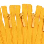 Молния спираль (витая) Arta Т5 (5 мм) 1 зам., разъем., 40 см, цв. 506 желтый, уп.5 шт