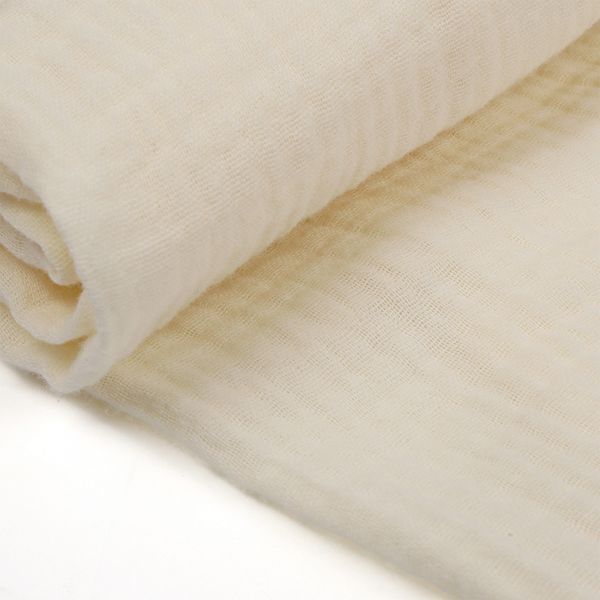 Муслин 125 г/м², 130 см / 2 метра, TBY.Mus.24723.6.2, цв.06 молочный