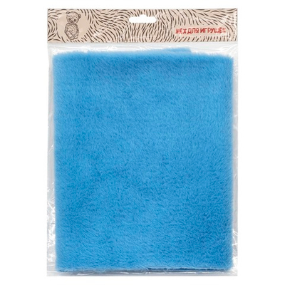 Мех "Кролик" ворс 8мм, 48 смх50 см, голубой