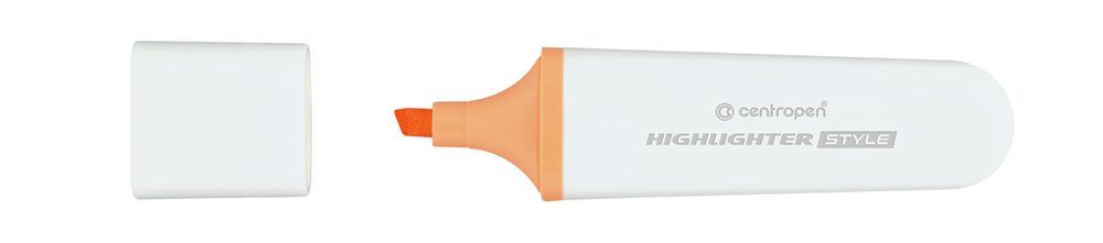 Текстовыделитель HIGHLIGHTER STYLE 6252/1 1-4.6 мм, 10 шт, 6252/1 оранжевый пастель, Centropen 6252/1