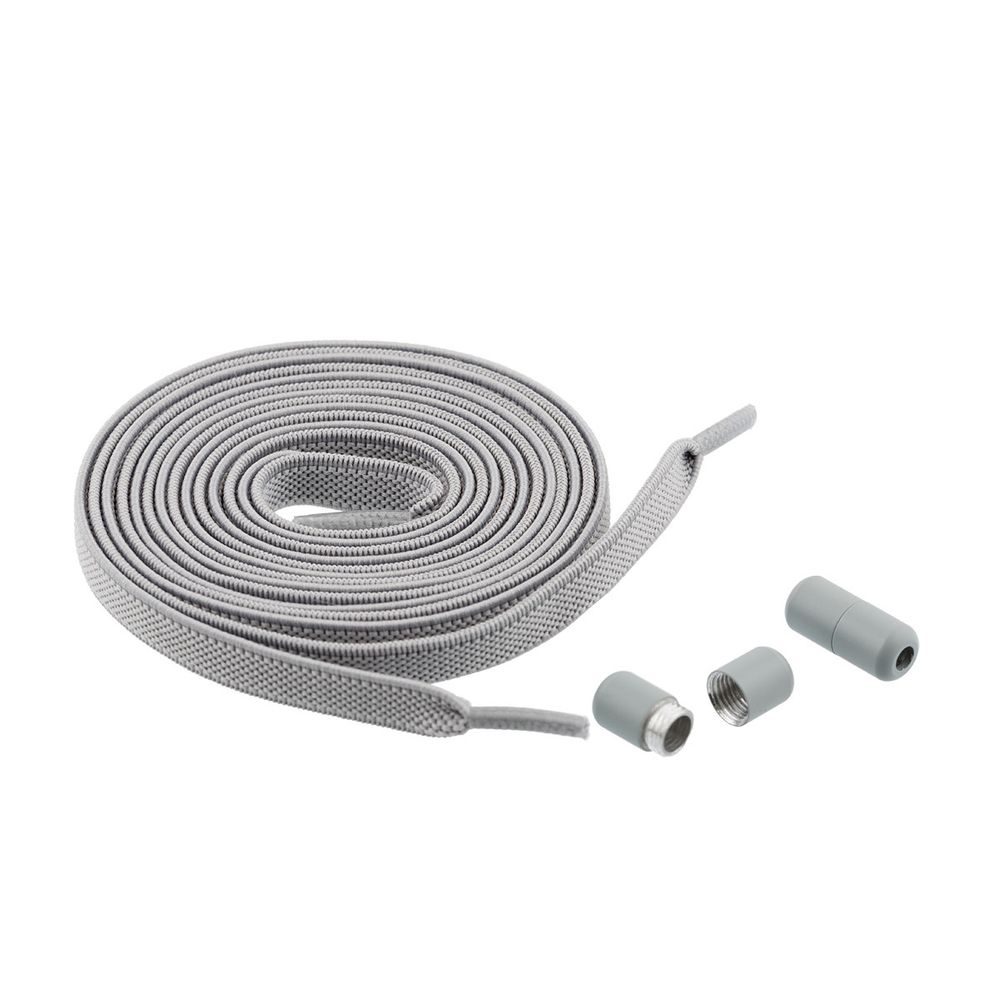 Шнурки эластичные с застежкой №6 Серый, Gamma GBG-06