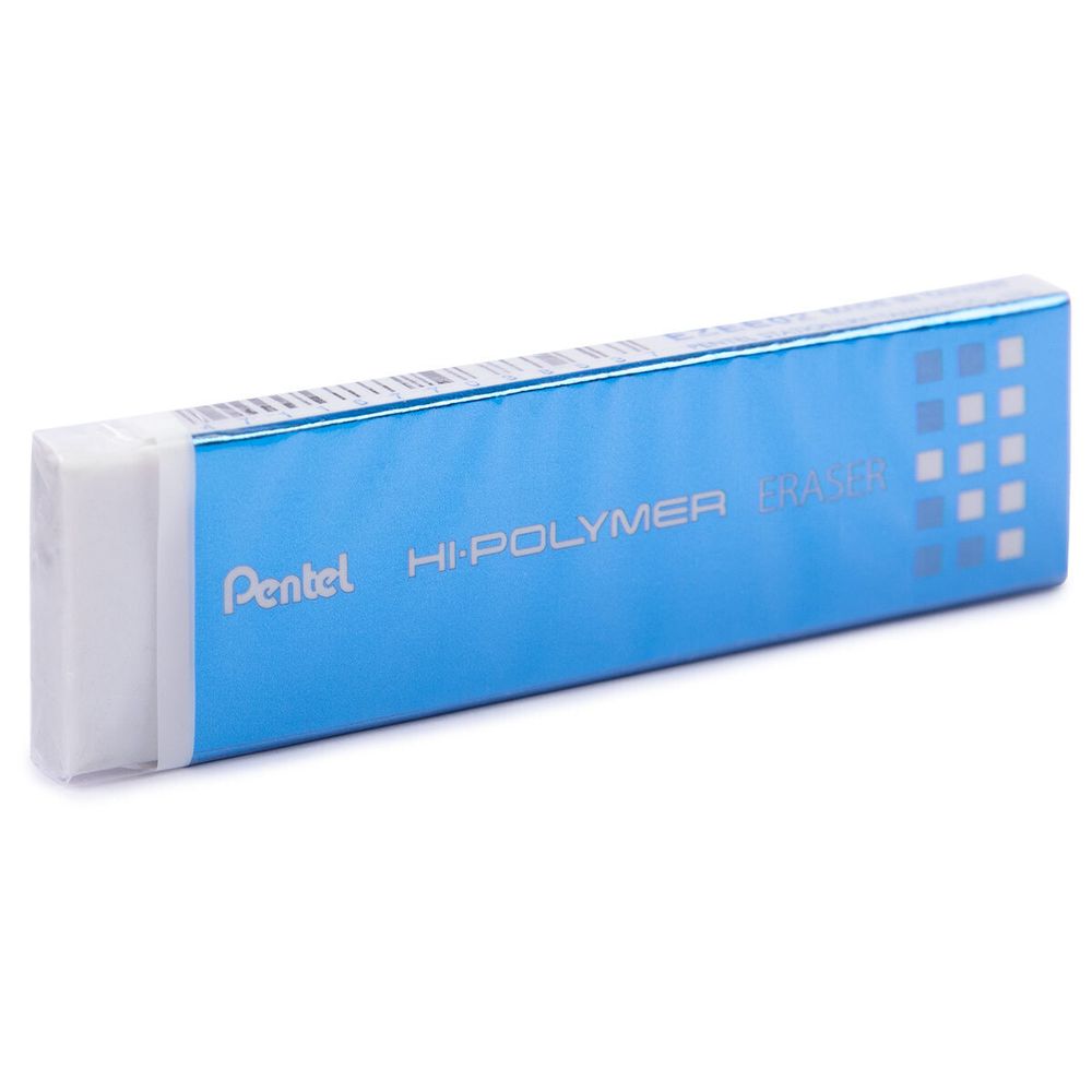 Ластик тонкий HI-Polymer Slim Eraser 65х18х4.5 мм, 36 шт, EZEE02E, Pentel