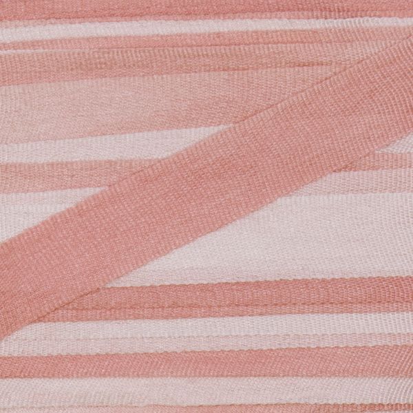 Лента (тесьма) шелковая 7.0 мм / 9.1±0.5 метров, M004 бл.розовый/гр.розовый, Gamma SRM-7