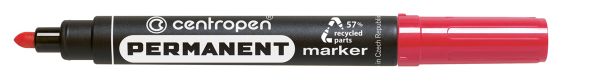 Маркер PERMANENT 8566/1 2,5 мм, 10 шт, 8566/1 красный, Centropen 8566/1