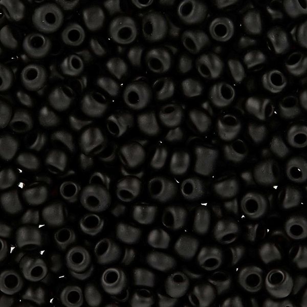 Бисер Zlatka 11/0 (2.1 мм), 100 г (10х10 г), №0049M черный, GR