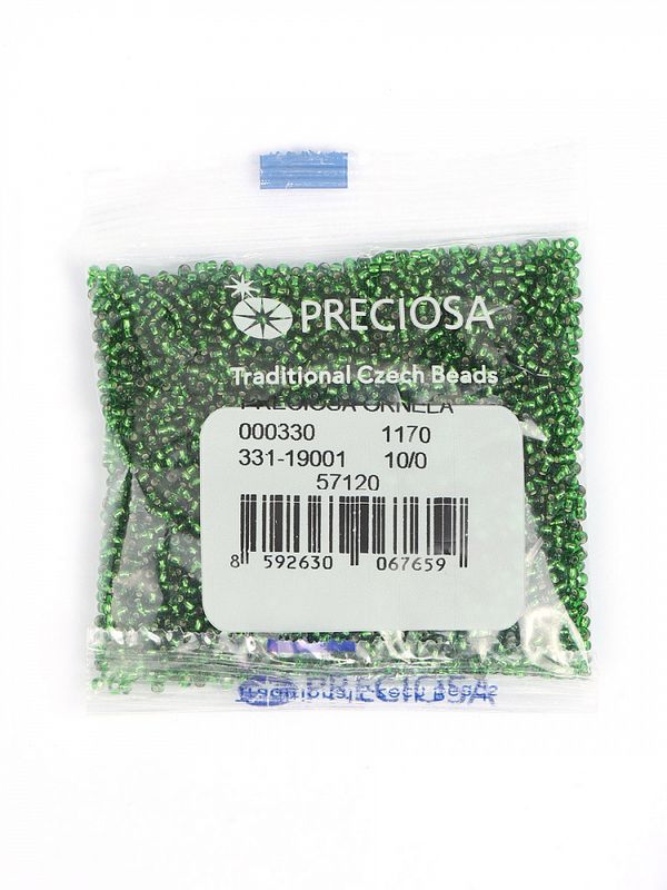 Бисер Preciosa 10/0 (2.3 мм), 50 г, TSL цв. 57120/331-19001