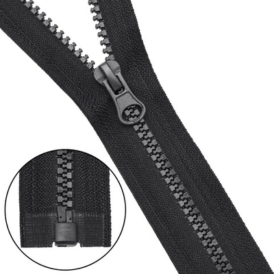 Молния трактор Т5 (5 мм) 1 зам., разъем., 45 см, 580 черный, 10 шт