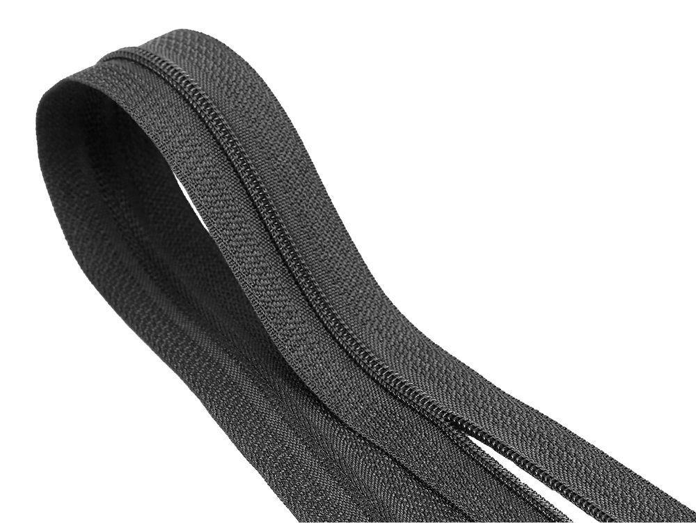 Молния рулонная витая (спираль) Т3 (3 мм) УСИЛЕННАЯ, НА БОБИНЕ, S-417 серый (цв.SBS) / кор. 1200 метров