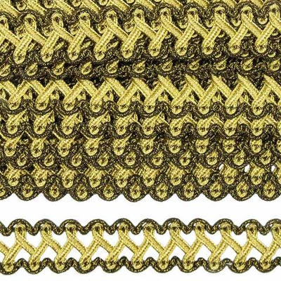 Тесьма 20 мм / 25 метров, 05 черн. /золото, 23-2508