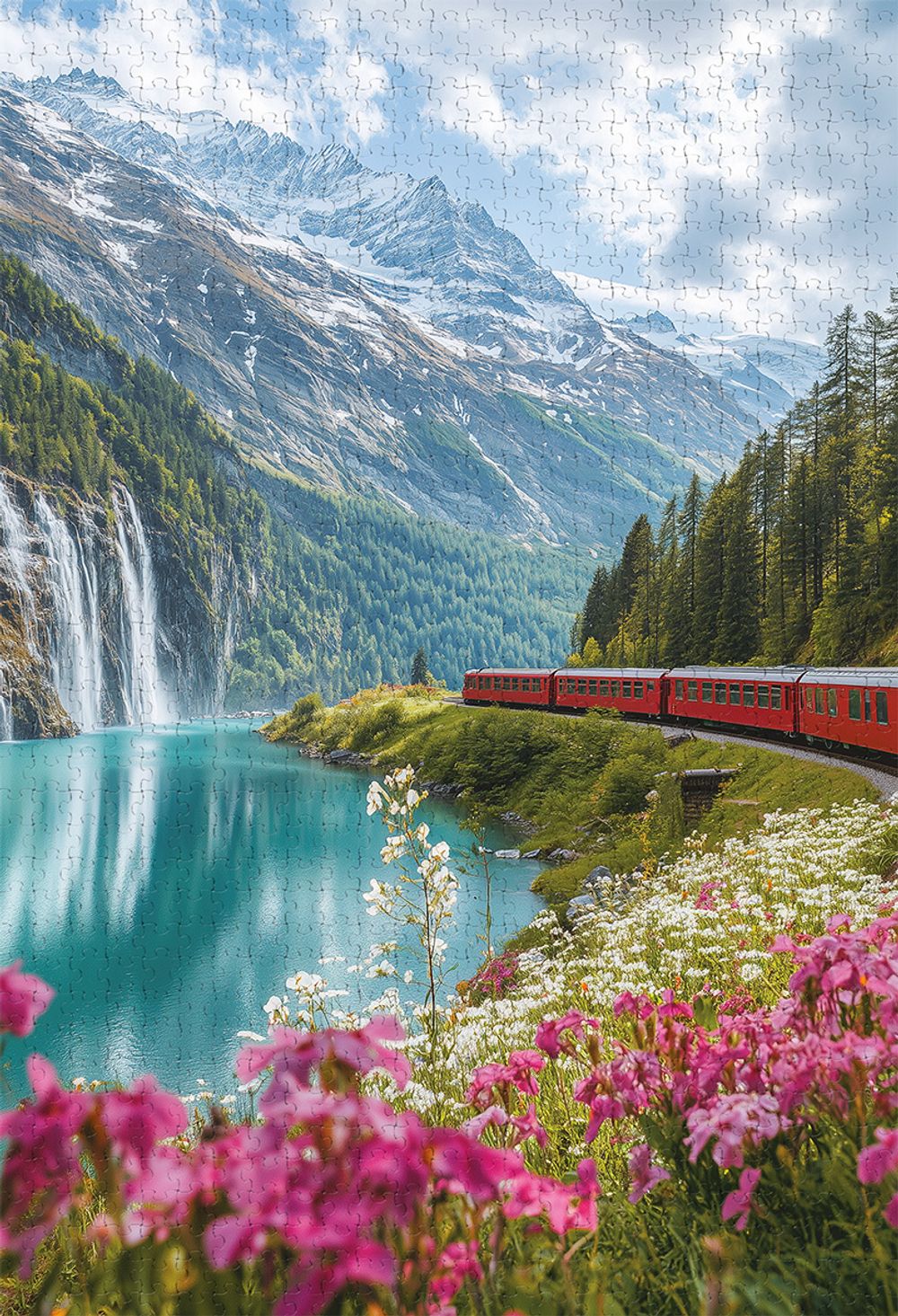 Пазл 1500 элементов, PZL-1500/42 Шепот горного водопада, Фрея