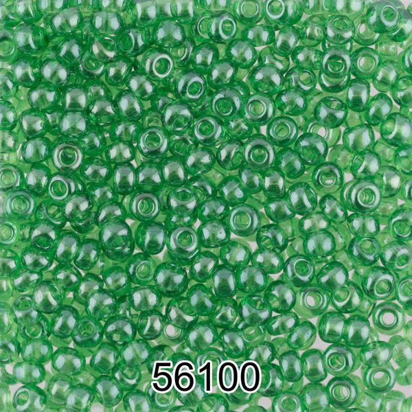 Бисер Preciosa 10/0 (2.3 мм), 500 г, 56100 (Ф542) зеленый