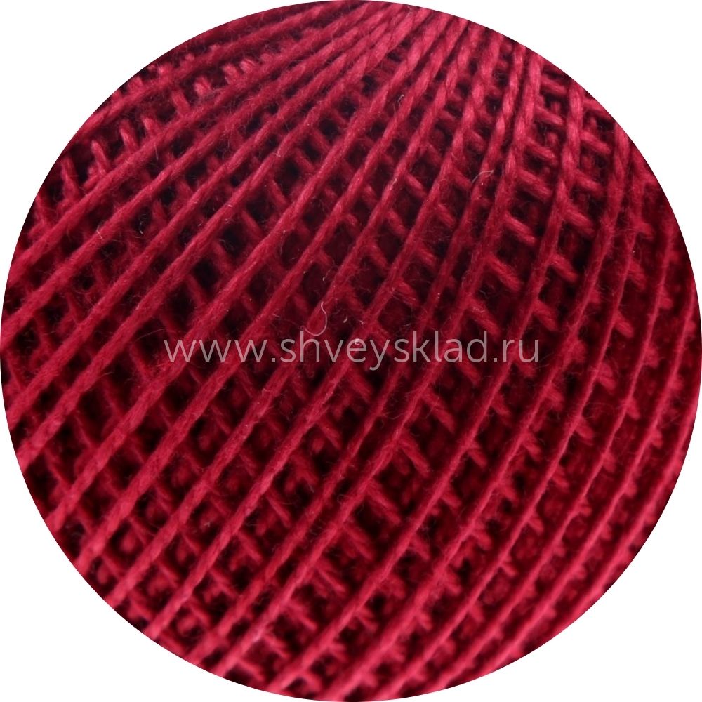 Пряжа ПНК им.Кирова Ирис / уп.20 мот. по 25 г, 150м, 1204 бордо