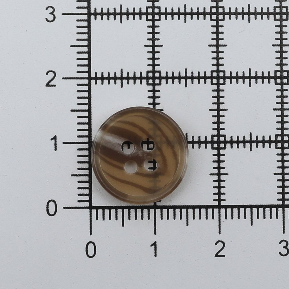Пуговицы 4 прокола 24L=15 мм, col. C коричневый, 72 шт, CN2833