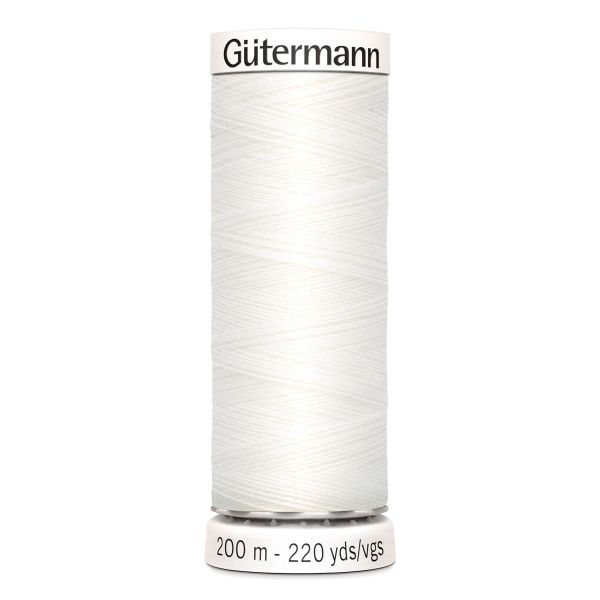 Нитки универсальные Gutermann Sew-all, 200м, _800 белый, 5 катушек