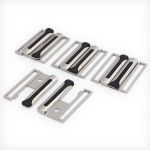 Пряжка ременная металл 50 мм (никель +черн), 4 шт