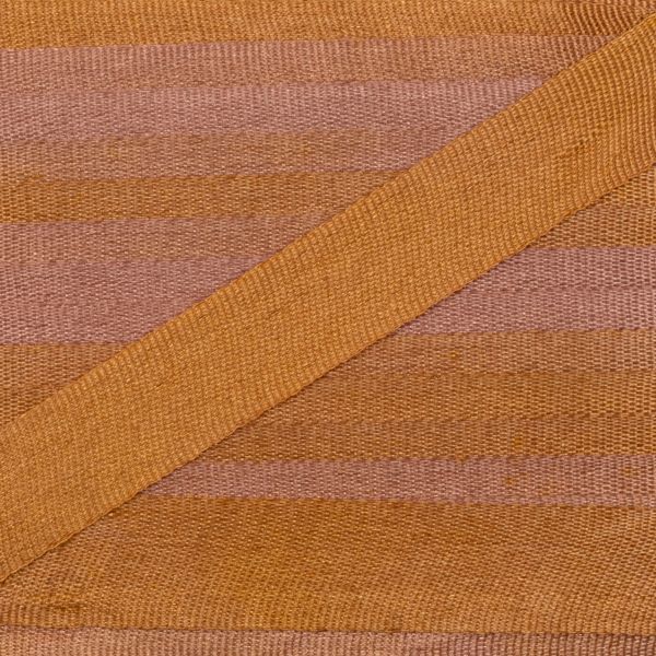 Лента (тесьма) шелковая 7.0 мм / 9.1±0.5 метров, M112 бронзовый/бл.коричневый, Gamma SRM-7